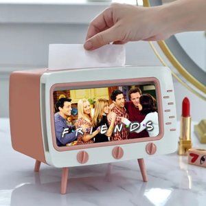 FRIENDS Show TV Set Kleenex Dispenser Box, Smartphone Holder Rachel Chandler